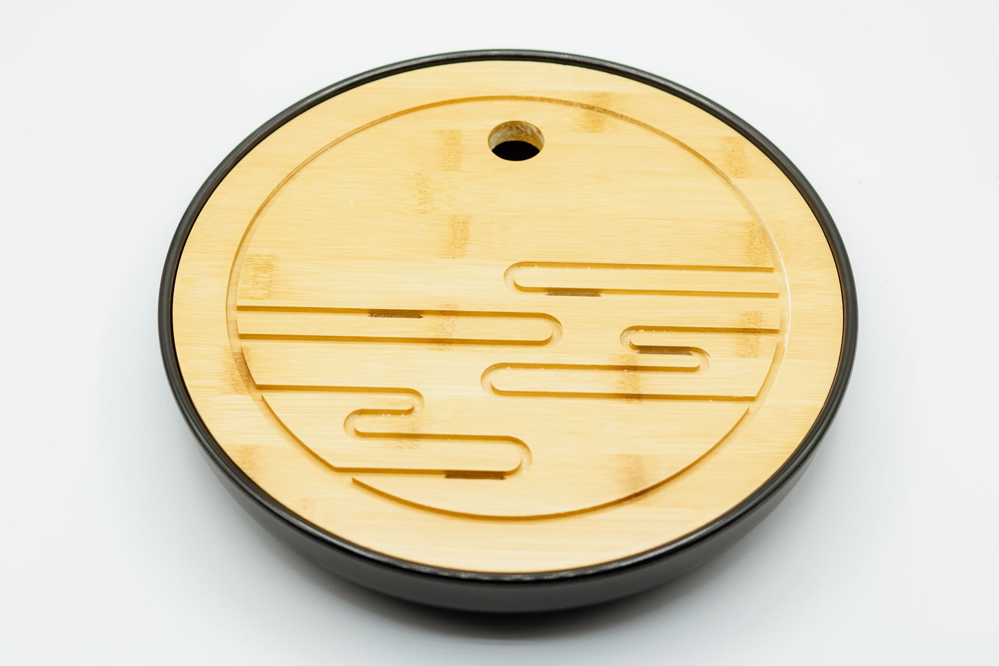 Bamboo Gongfu Tea Tray - Black – TeaLight Teas